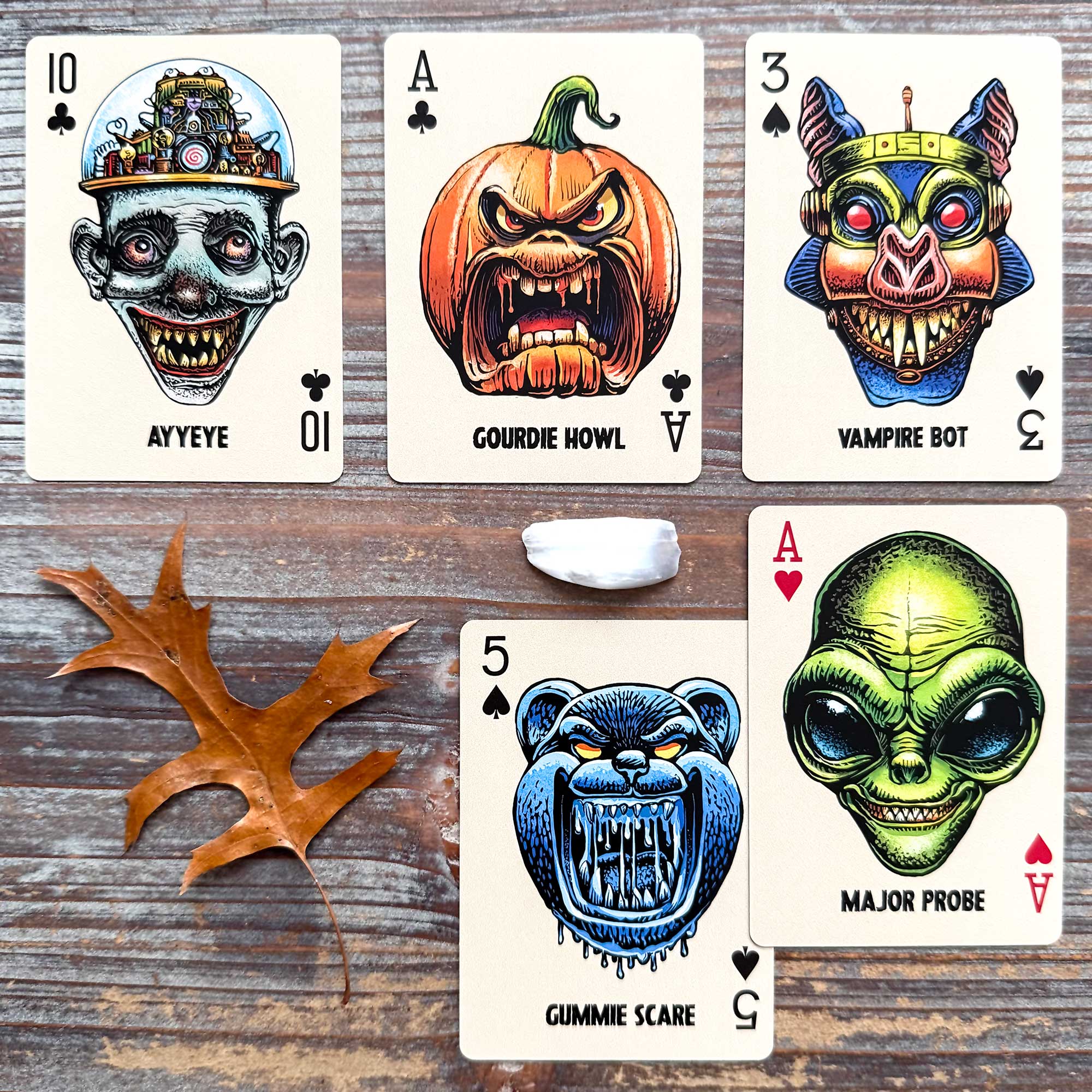 Creative Writing with the Goofy Ghouls Playing Cards