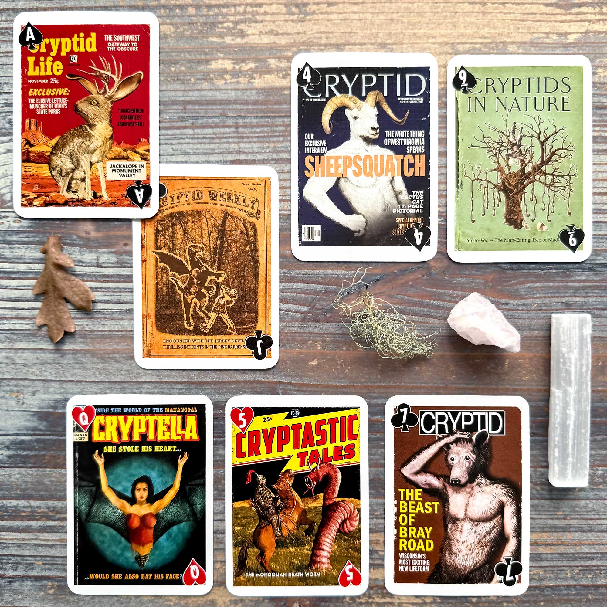 Creative Writing with the 54 Cryptids & Legendary Creatures Playing Cards