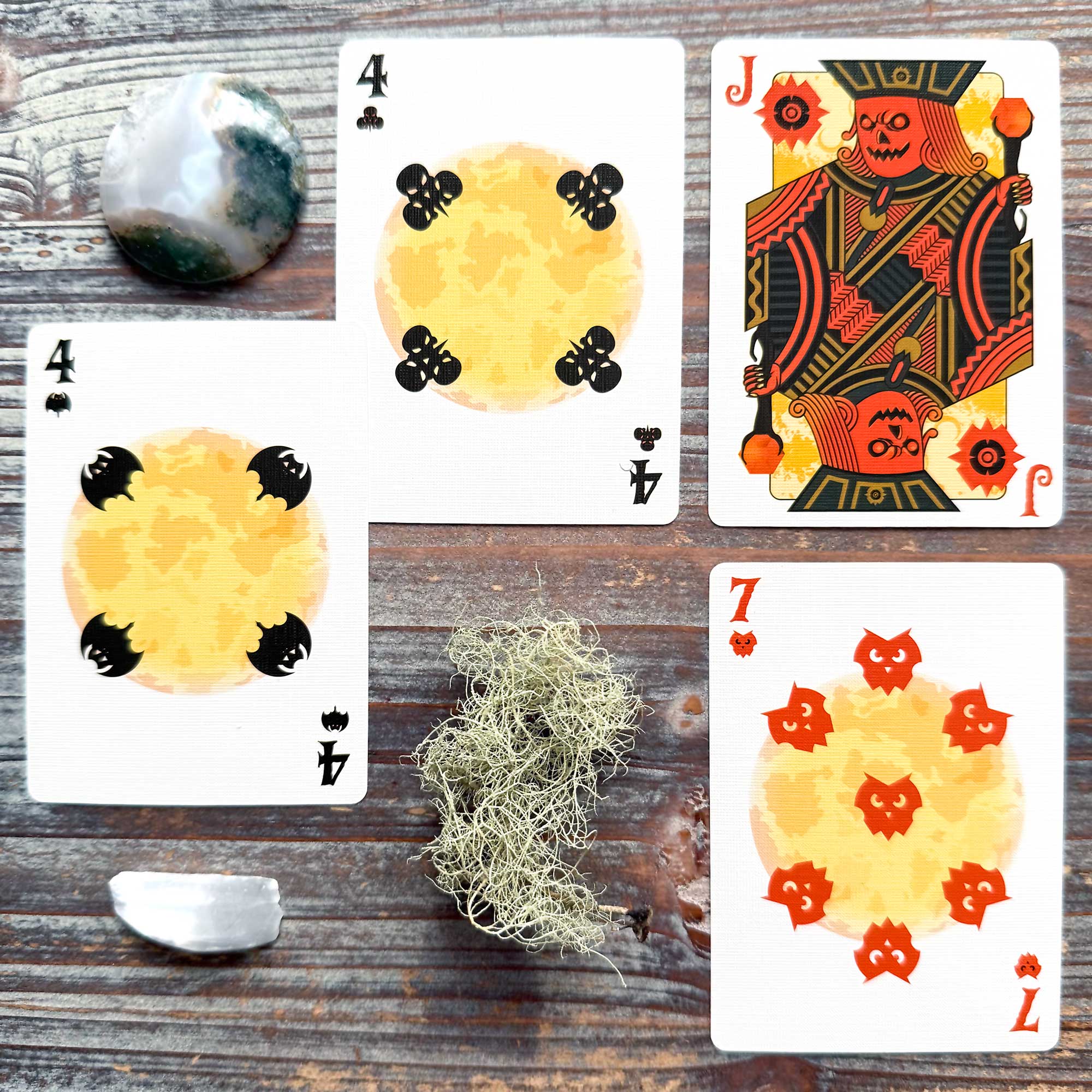 Creative Writing Exercise with the Spooky Pumpkins Playing Cards Midnight Edition