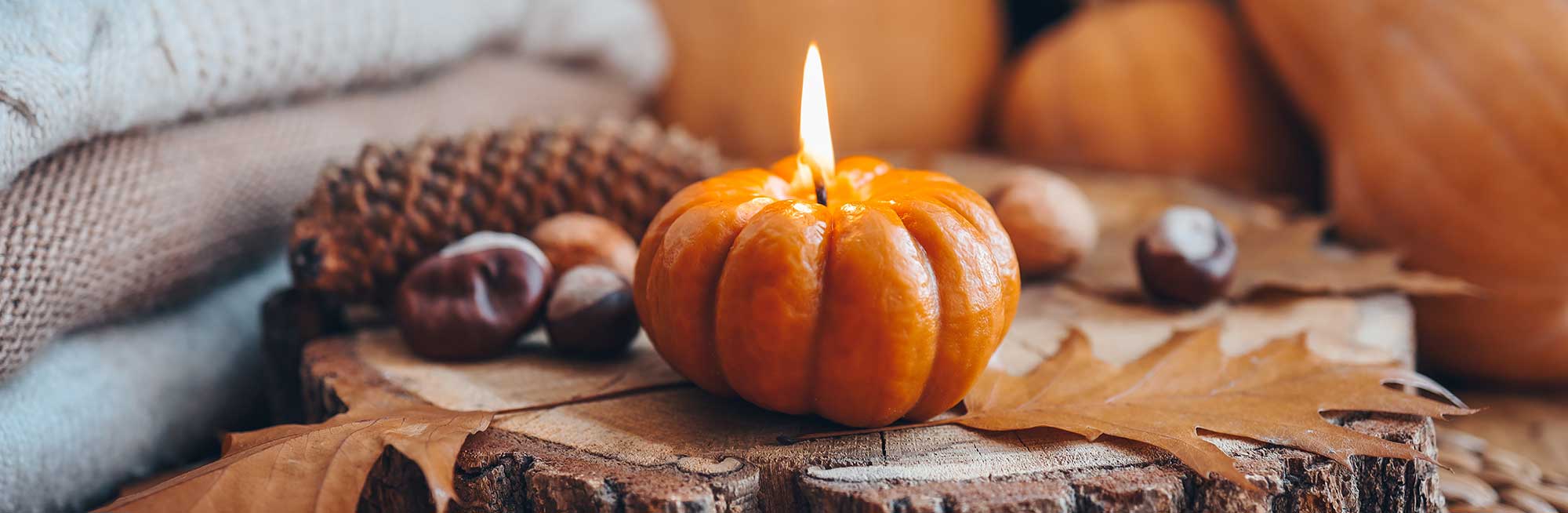 autumn pumpkin candle